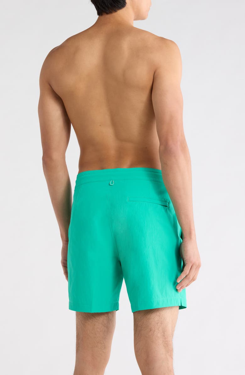 Tori Richard Tradewind Swim Trunks, Alternate, color, Peacock