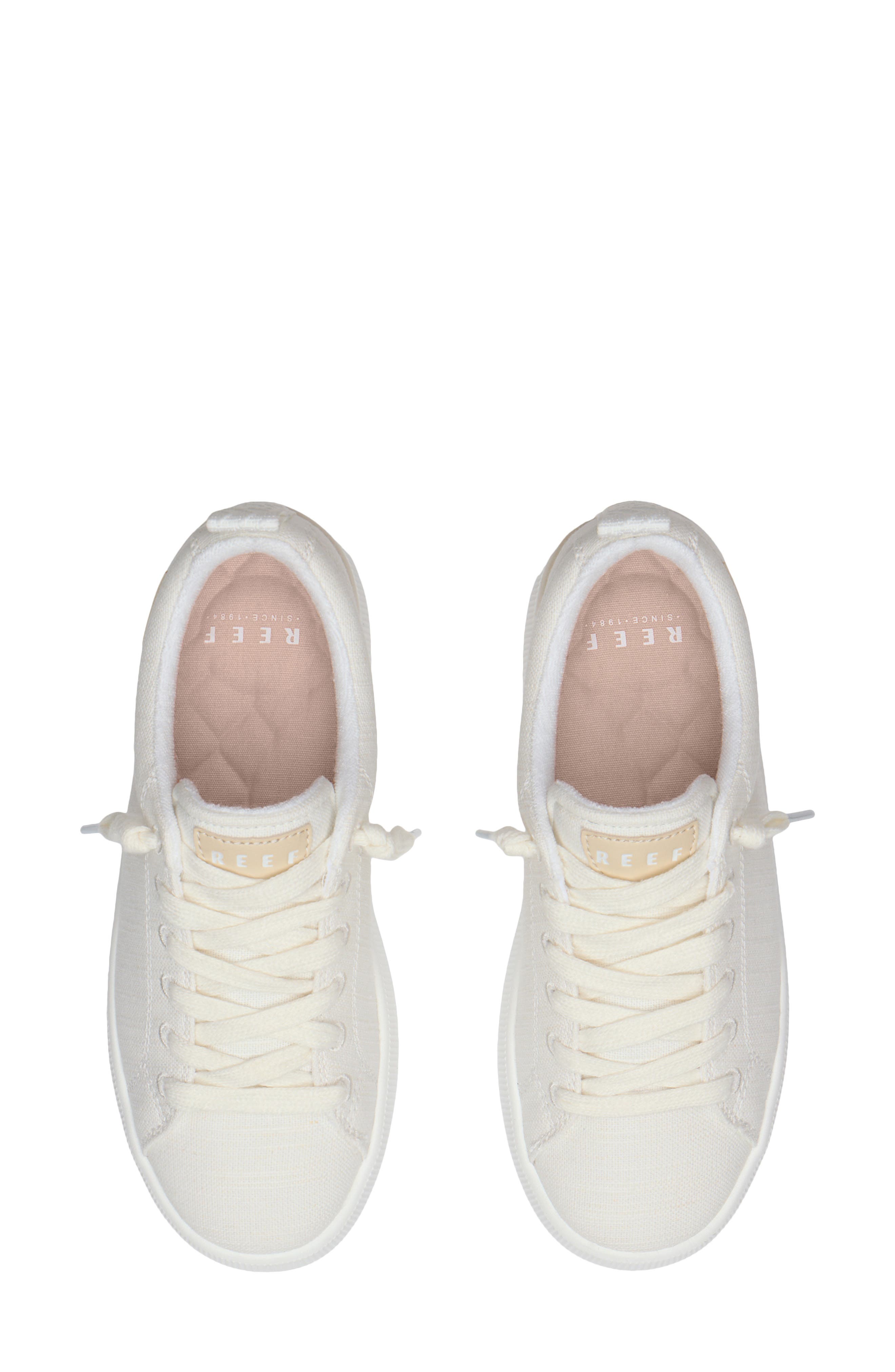 Reef Neptune Alana Sneaker, Alternate, color, White Textile