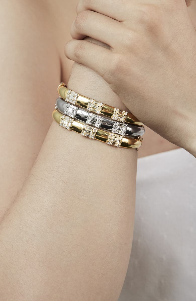 Mindi Mond Clarity Diamond Station Bracelet, Alternate, color, 18Kwg