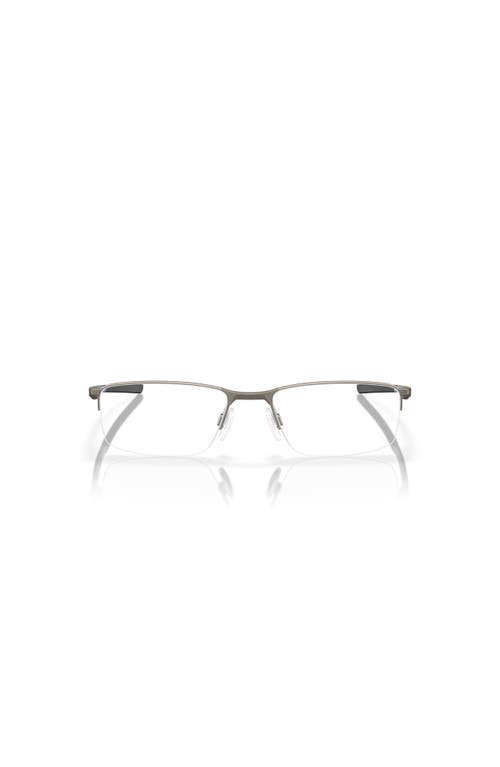 Oakley 56mm Rectangle Optical Glasses In Metallic