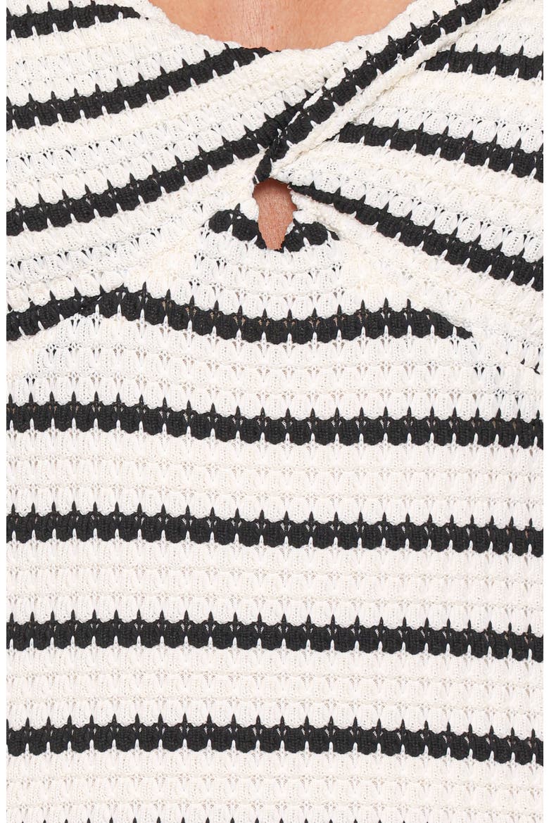 Kristina Stripe Maxi Dress, Alternate, color, BLACK/ WHITE STRIPE