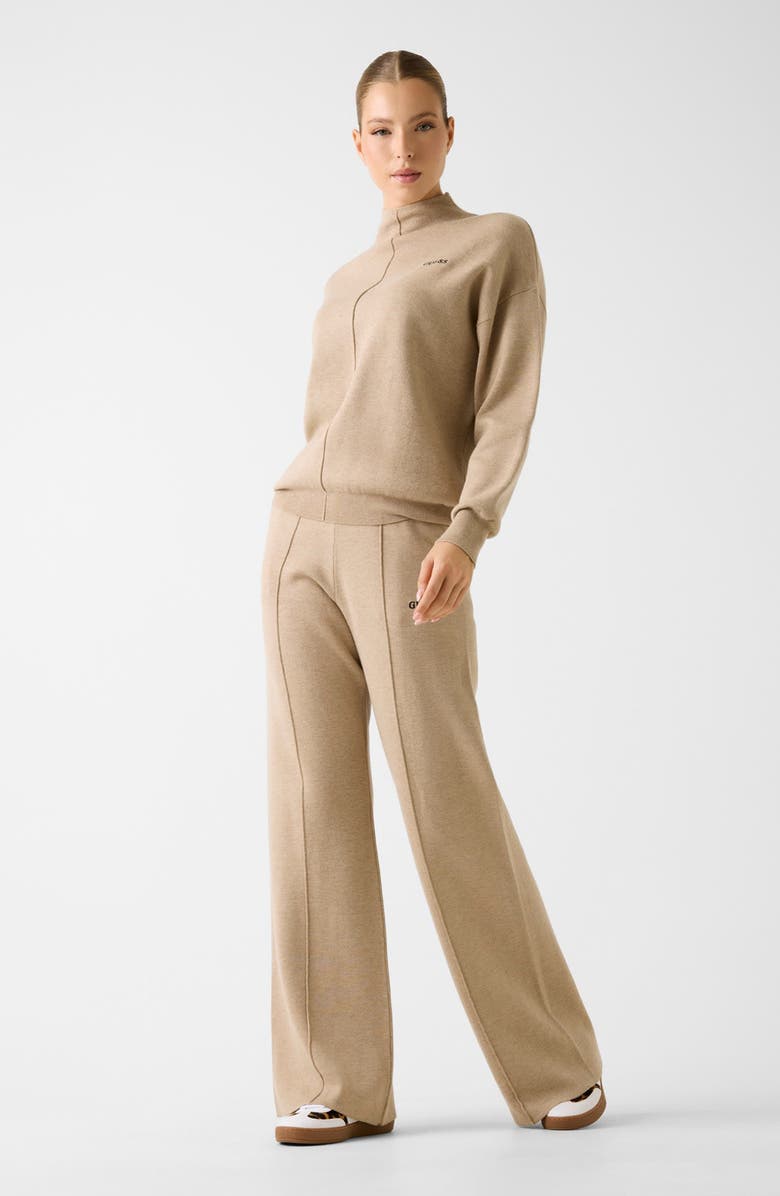 GUESS Ursula Sweater Pants, Alternate, color, Beige