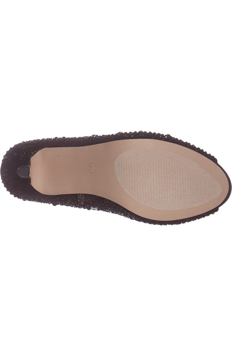 Lauren Lorraine 'Paula' Crystal Peep Toe Pump, Alternate, color,