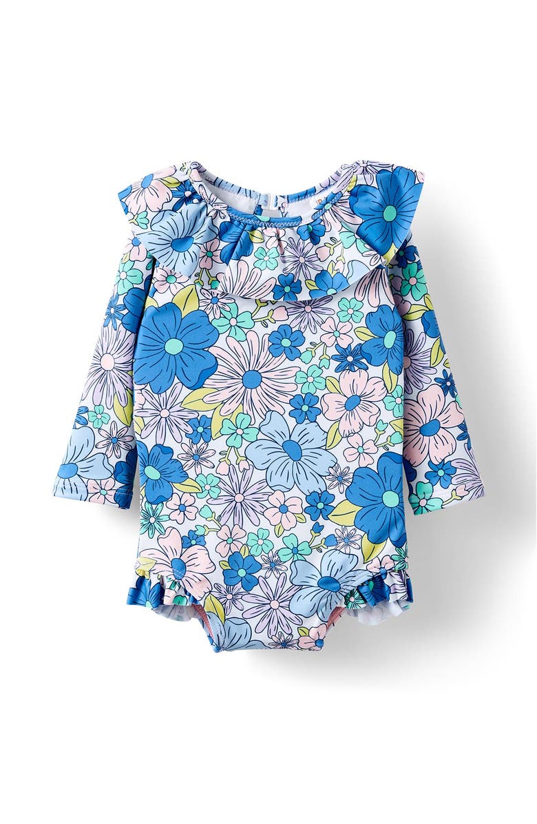 Cotton On Kids Bonnie Long Sleeve Ruffle One Piece, Main, color, 