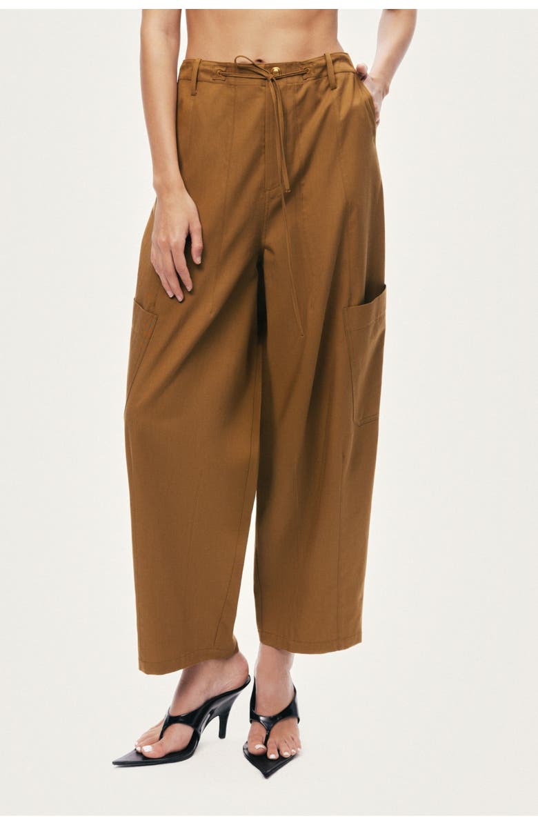 Nocturne High Waisted Cargo Pocket Pants, Main, color, Camel