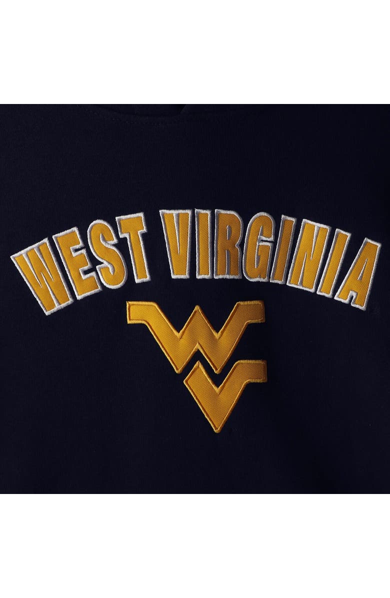 COLOSSEUM Women's Navy West Virginia Mountaineers Arch & Logo 1 Pullover Hoodie, Alternate, color, Navy