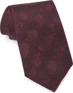 ZEGNA TIES Tonal Paisley Jacquard Silk Tie
