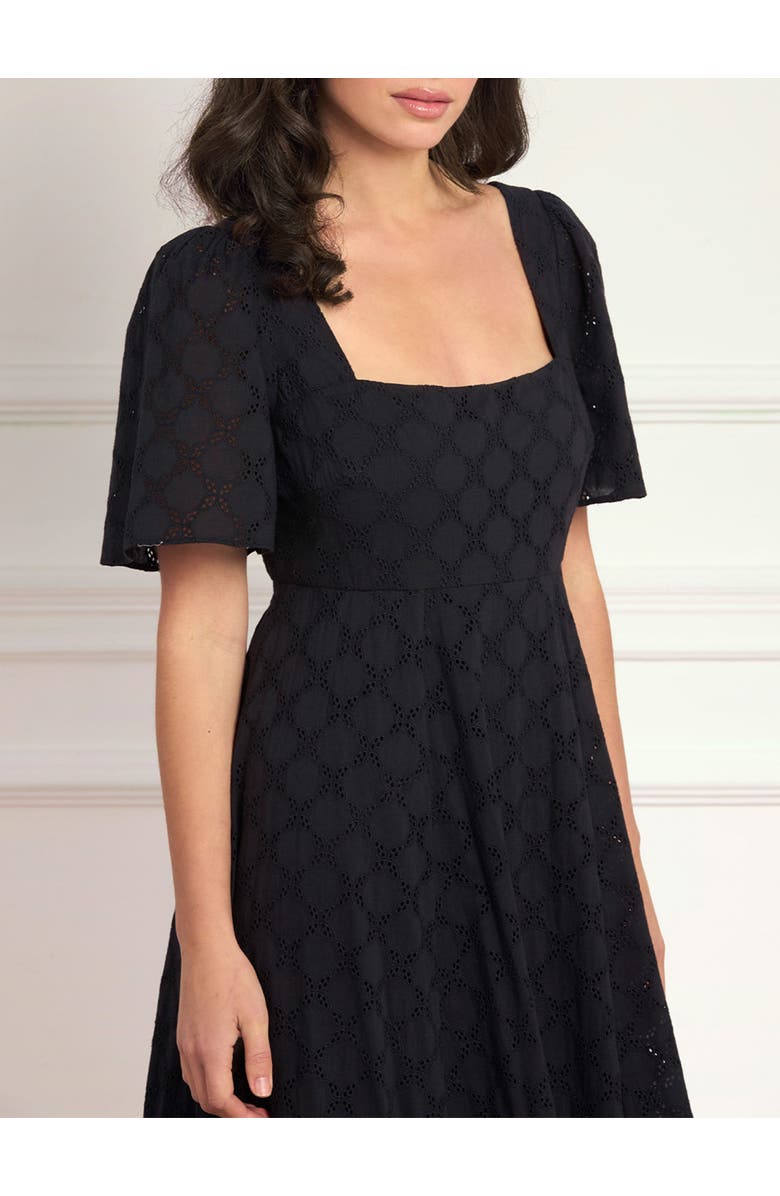 Needle & Thread Marisol Cotton Broderie Ankle Gown, Alternate, color, Jet Black