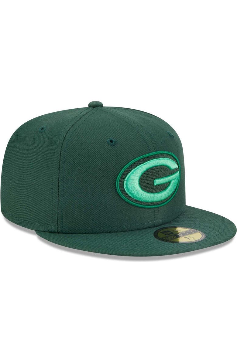 New Era Men's New Era Green Green Bay Packers Monocamo 59FIFTY Fitted Hat, Alternate, color, 