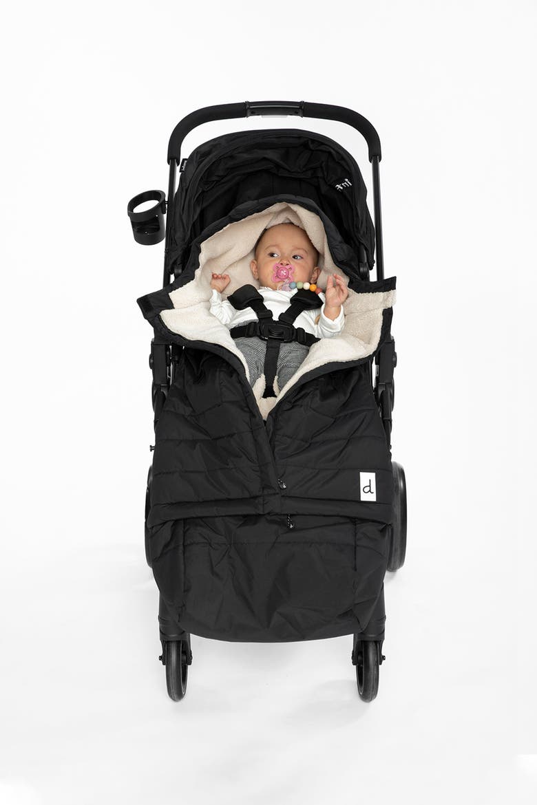 Evolutive Waterproof Footmuff for Car Seats and Strollers, Alternate, color, Noir