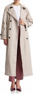 Avec Les Filles Oversize Raglan Faux Leather Trench Coat