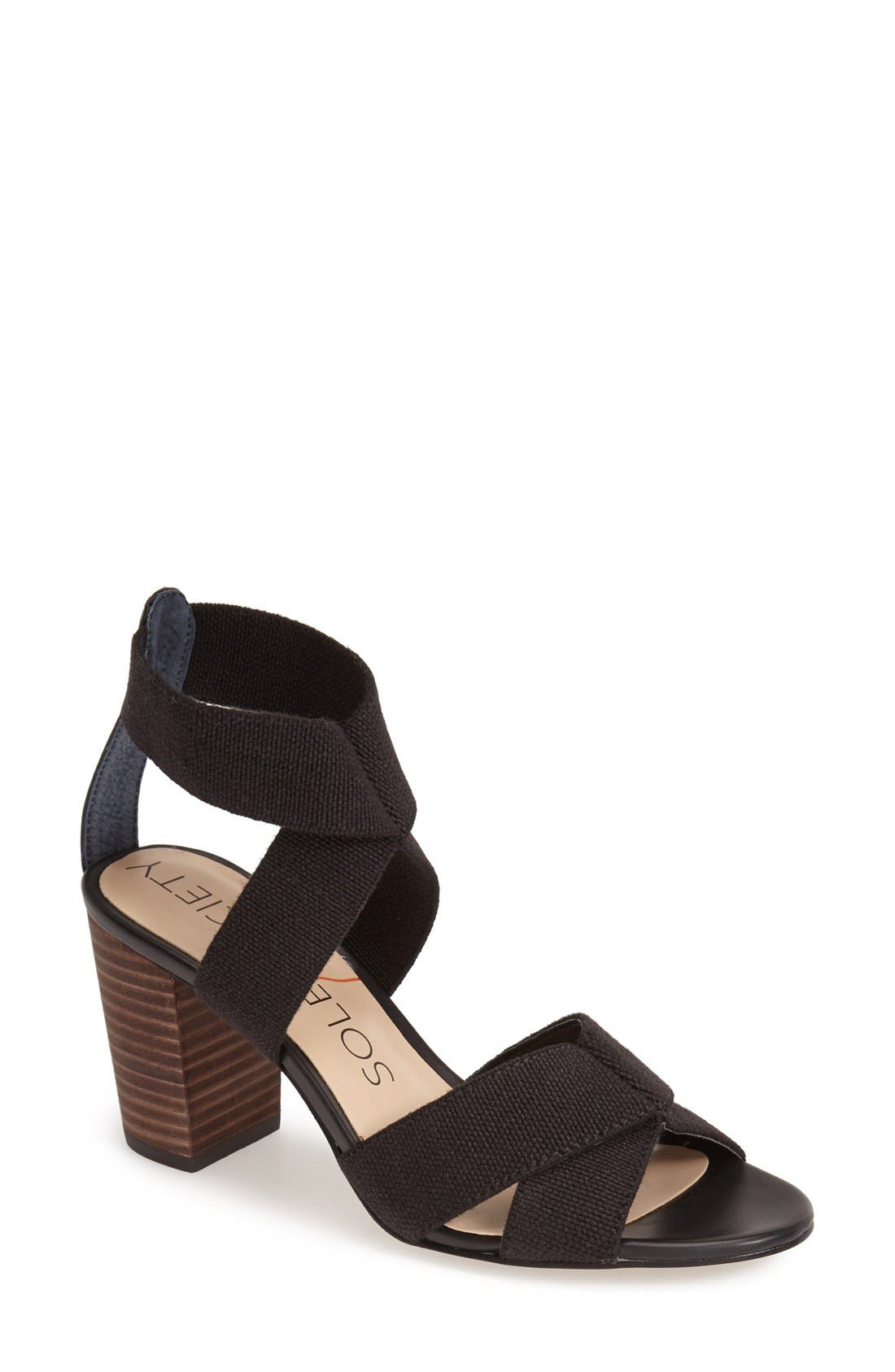 Sole Society 'Joesy' Block Heel Sandal, Main, color, 