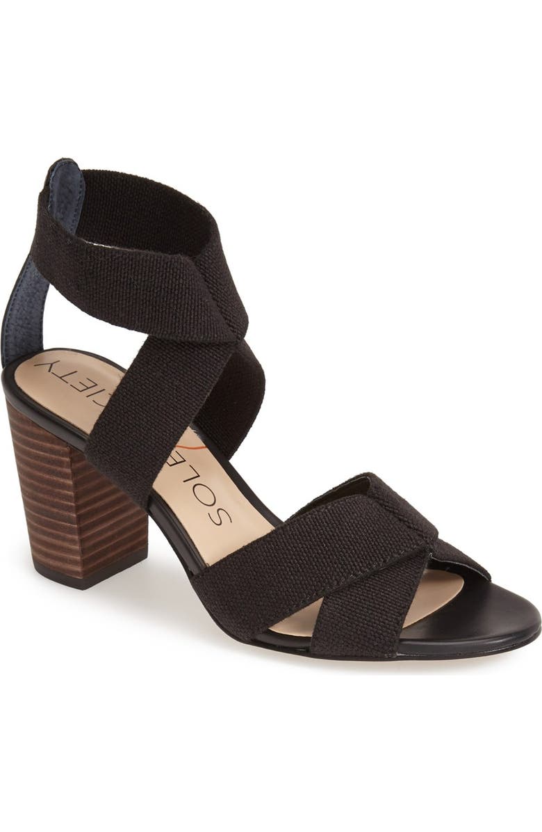 Sole Society 'Joesy' Block Heel Sandal, Main, color,
