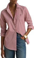 Lauren Ralph Lauren Stripe Cotton Button-Up Shirt