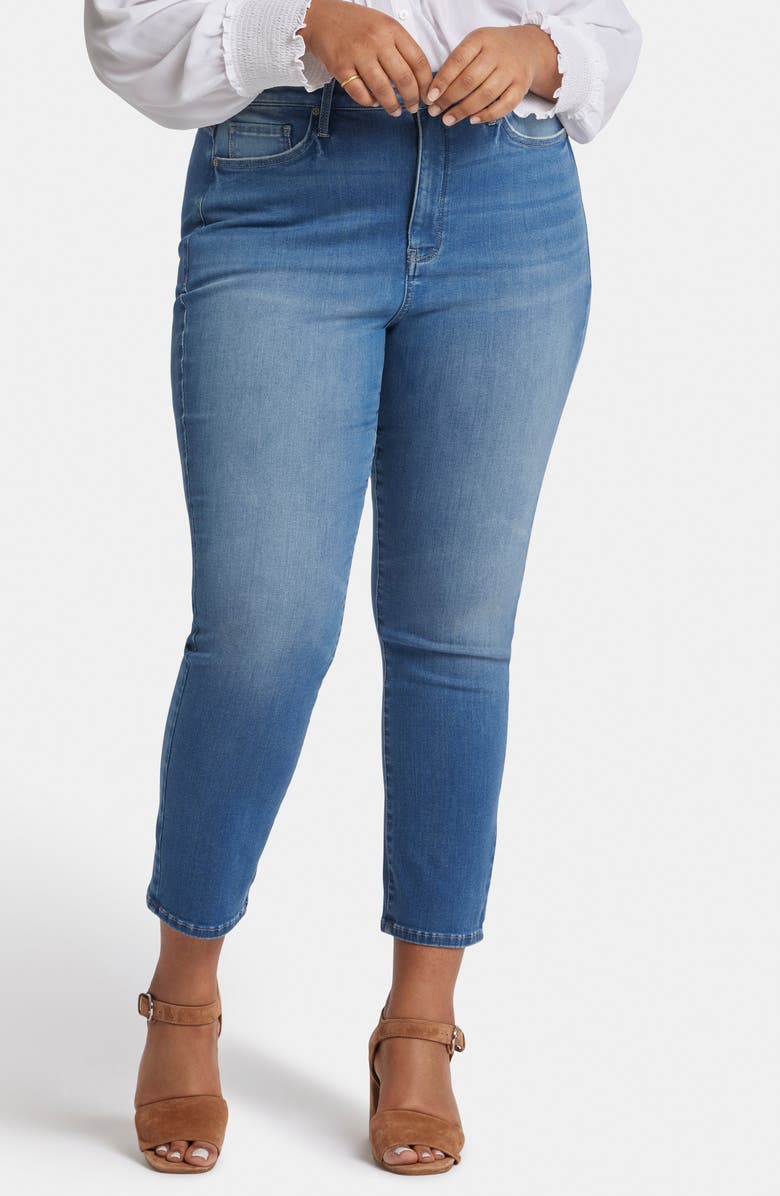 NYDJ Curve Shaper Sheri Ankle Slim Jeans, Main, color, Bluewater