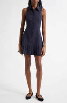 Cinq à Sept Lucilla Sleeveless Pleated Shirtdress