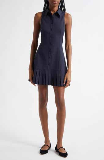 Cinq à Sept Lucilla Sleeveless Pleated Shirtdress