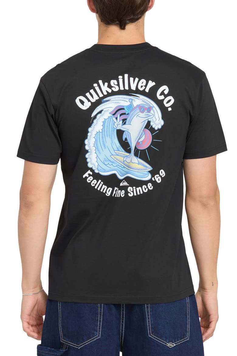 Patriot Dolphin MT0 Graphic T-Shirt, Alternate, color, BLACK