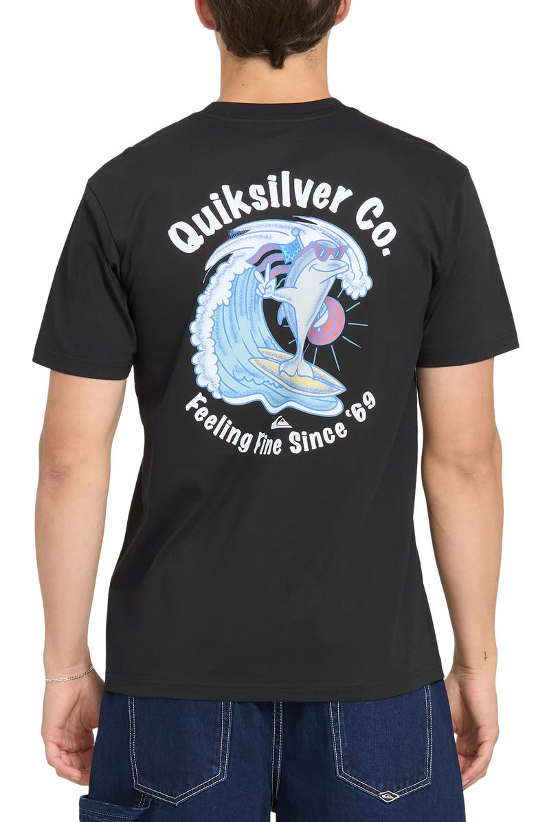 Quiksilver Patriot Dolphin MT0 Graphic T-Shirt, Alternate, color, 