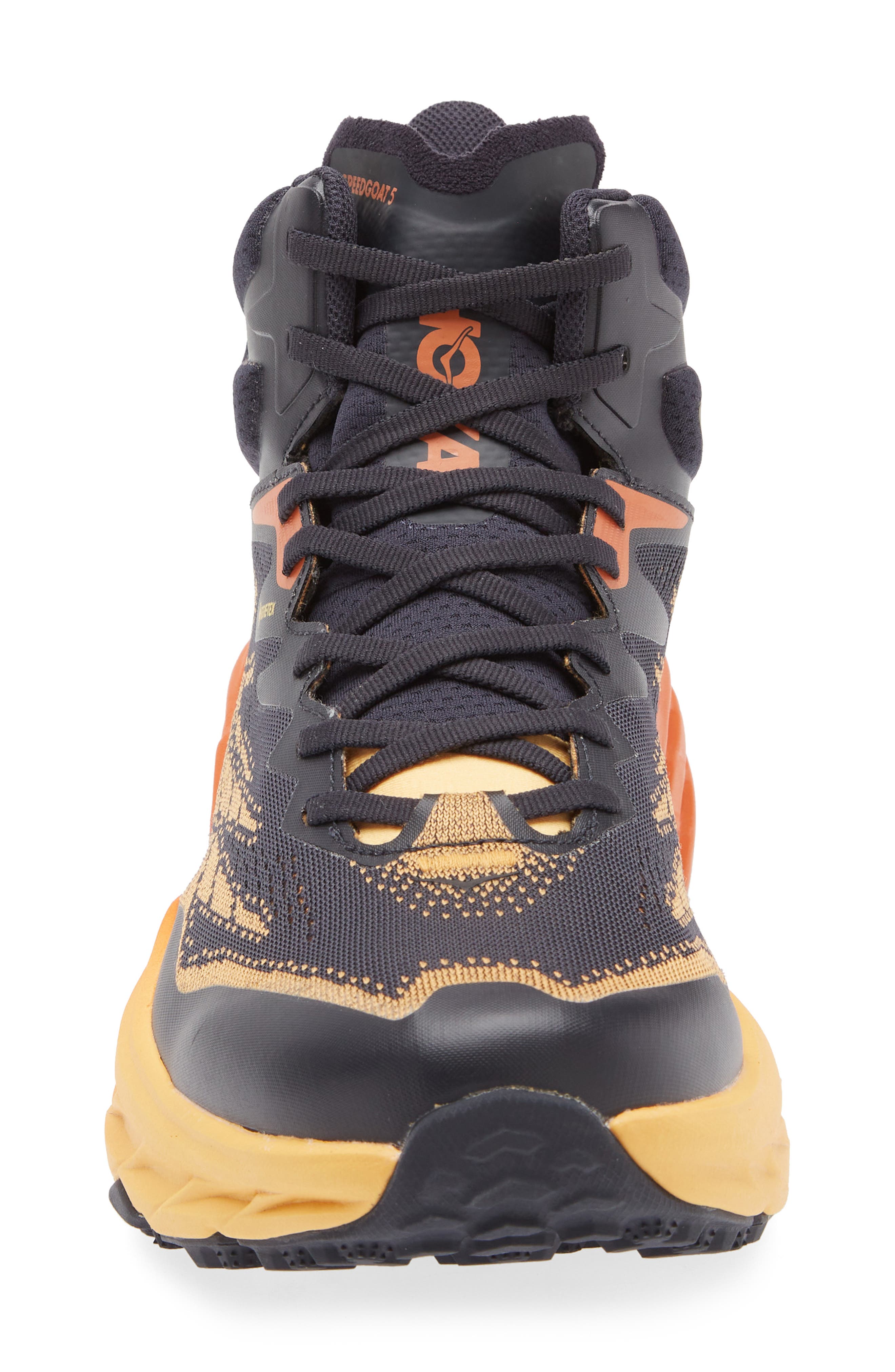 Speedgoat 5 Mid Gore-Tex Trail Running Shoe, Alternate, color, BLUE GRAPHITE / AMBER YELLOW