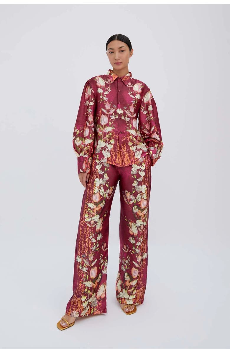 RAISHMA Lauren Burgundy Shirt, Main, color, Burgundy