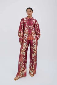 RAISHMA Lauren Burgundy Shirt