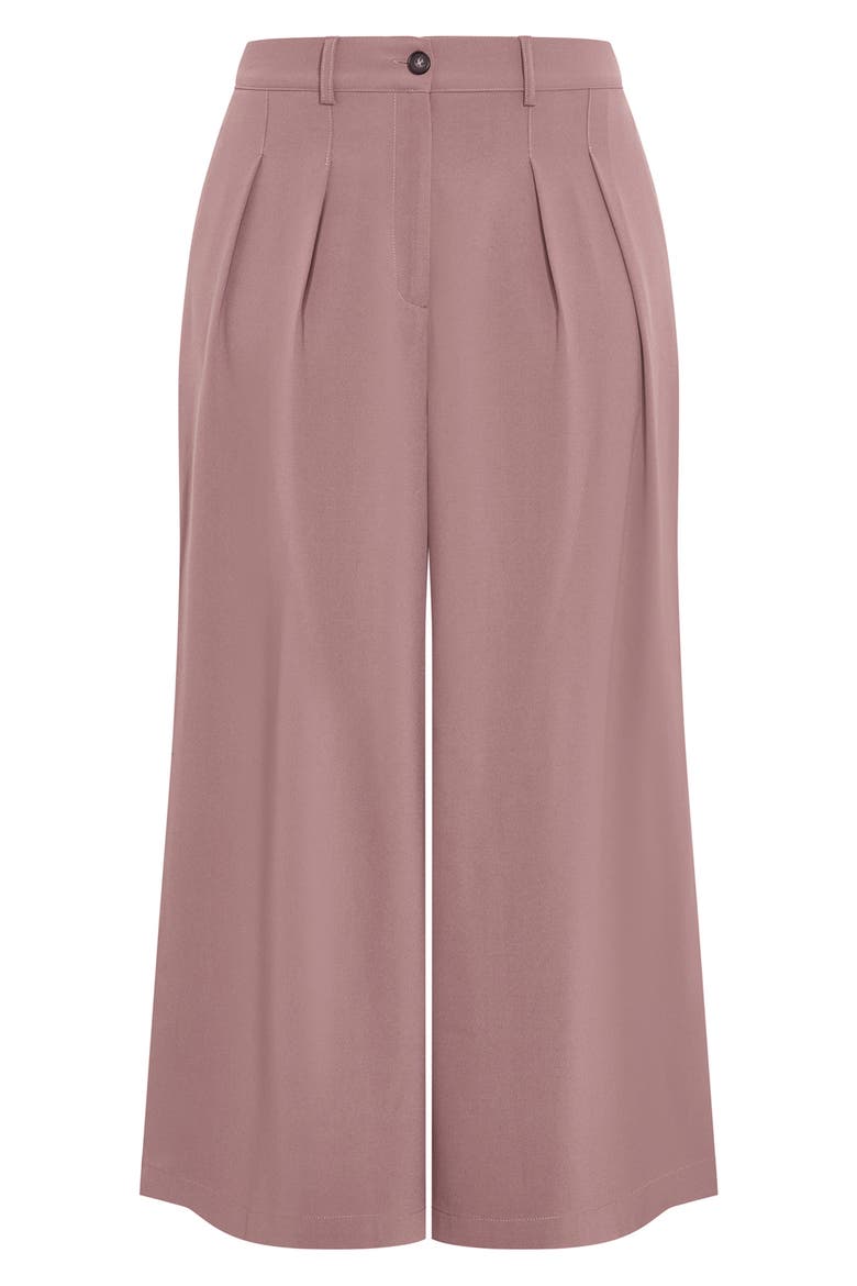 Abbie Wide Leg Pants, Alternate, color, CINNAMON