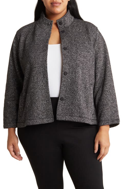 Organic Cotton Stand Collar Jacket
