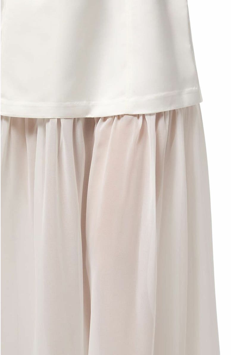 WeWoreWhat Corset Sheer Maxi Dress, Alternate, color, 