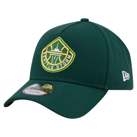 Men's New Era  Green Seattle Storm Core Logo A-Frame 9FORTY Adjustable Hat