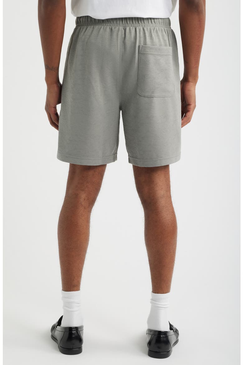 Knit Drawstring Shorts, Alternate, color, GREY FOSSIL
