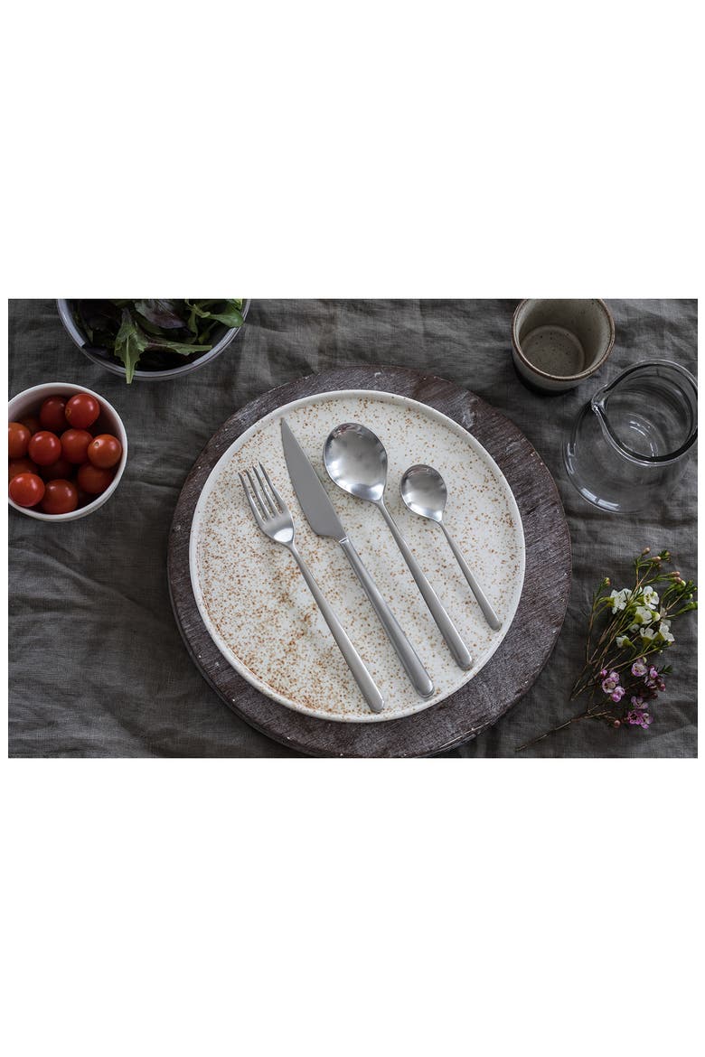 Linea Ice 5-Piece Place Setting, Alternate, color, BRUSHED STAINLESS STEEL
