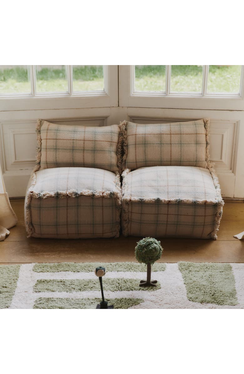 Lorena Canals Handloom Cushion, Alternate, color, Blue Sage