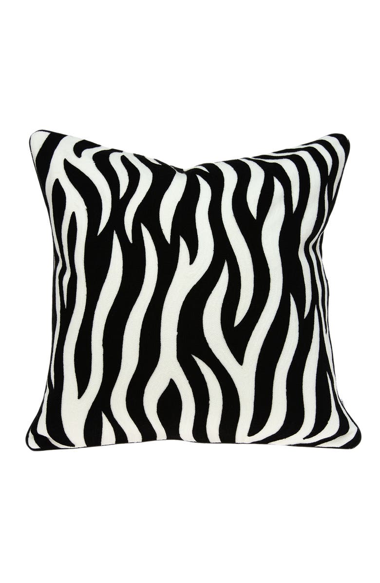 PARKLAND COLLECTION Simba Decorative Accent Pillow, Main, color, Black