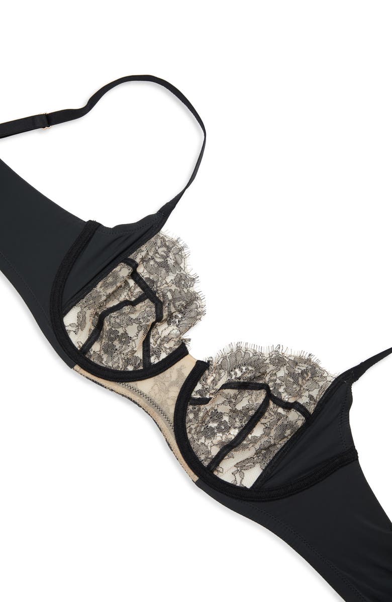 Skarlett Blue Entice Underwire Full Coverage Bra, Alternate, color, Black / Nylon