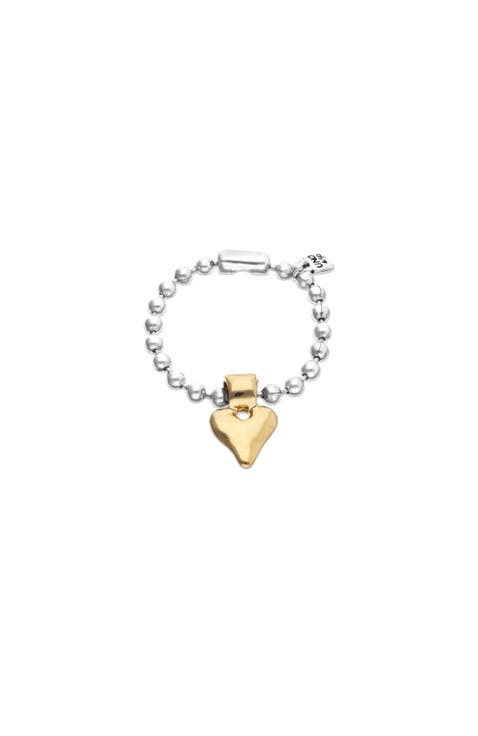Ball Bracelet Plated in Sterling Silver and 18K Gold