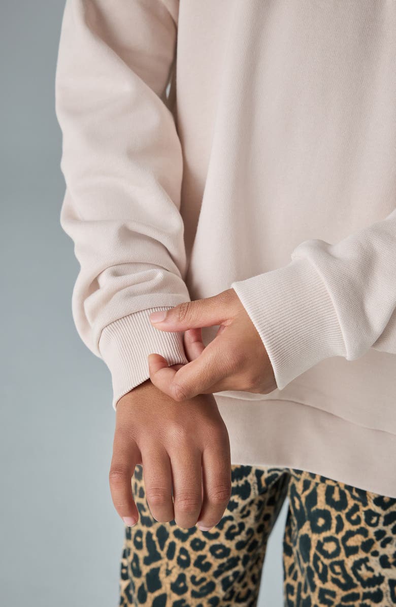 smALLSAINTS by ALLSAINTS Kids' Oversize Floral Heart Logo Cotton Hoodie, Alternate, color, Pink