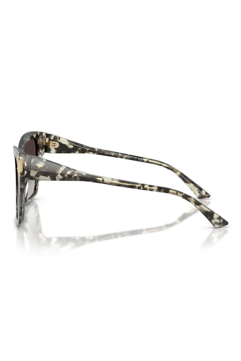 54mm Gradient Square Sunglasses, Alternate, color, MILKY HAVANA / GRADIENT GRAY
