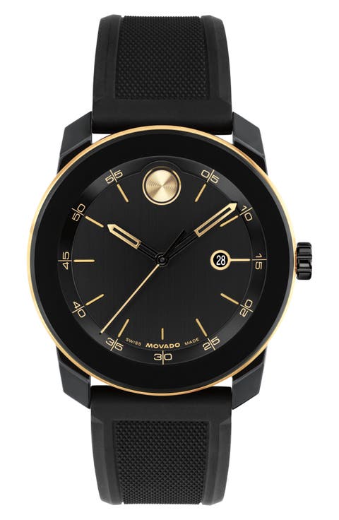 Bold TR90 Swiss Quartz Silicone Strap Watch, 42mm