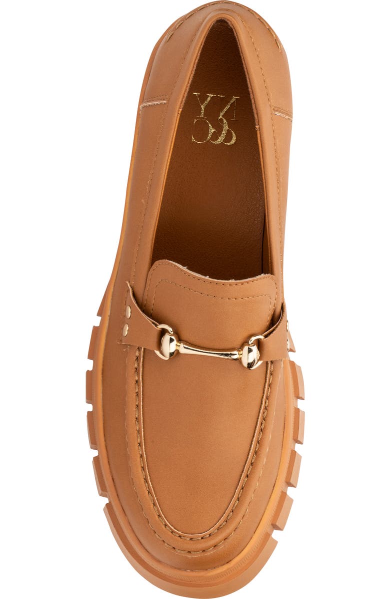 NEW YORK AND COMPANY Seraphina Platform Loafer, Alternate, color, Cognac