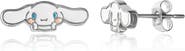 Hello Kitty Silver Flash-Plated and Enamel Stud Cinnamoroll Earrings