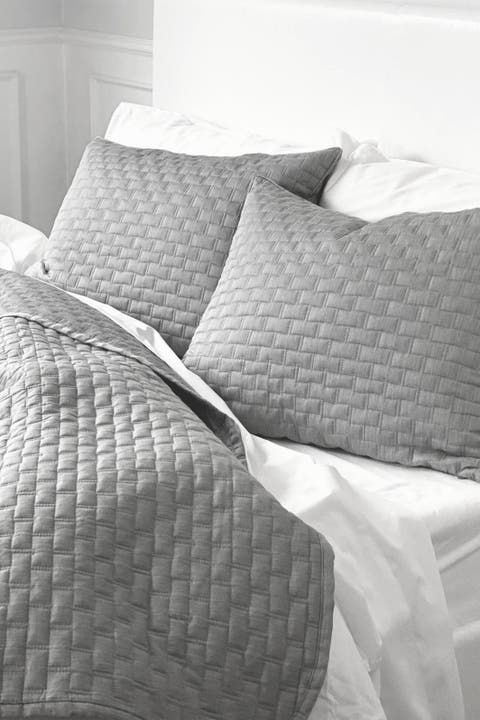 Melange Viscose Cotton Blend Breathable Quilted Coverlet