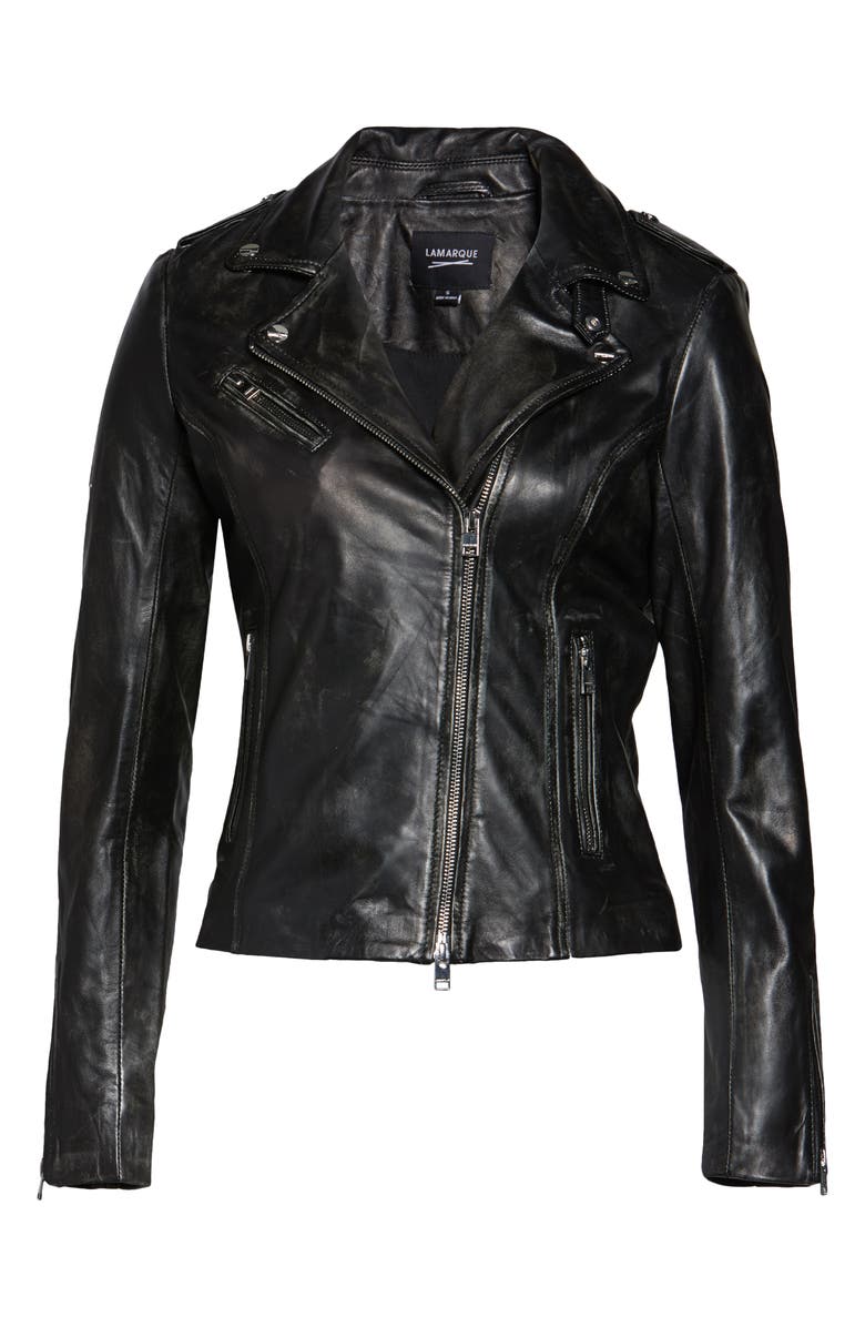 LAMARQUE Longer Moto Jacket, Alternate, color, 