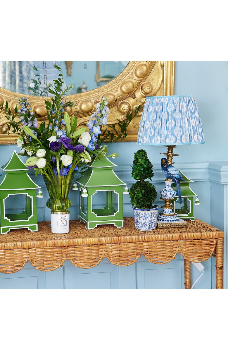 Mrs. Alice Ikat Lampshade, Alternate, color, Blue