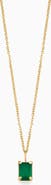 Oradina 14K Gold Date Me Birthstone Pendant Necklace