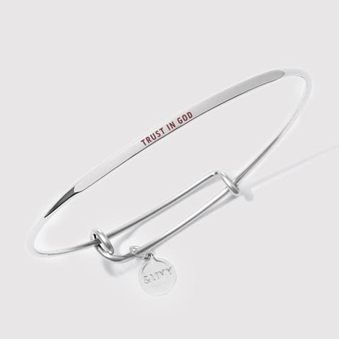 Posy Bangle Bracelet Trust In God