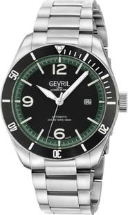 GEVRIL Yorkville Swiss Automatic Bracelet Watch, 43mm