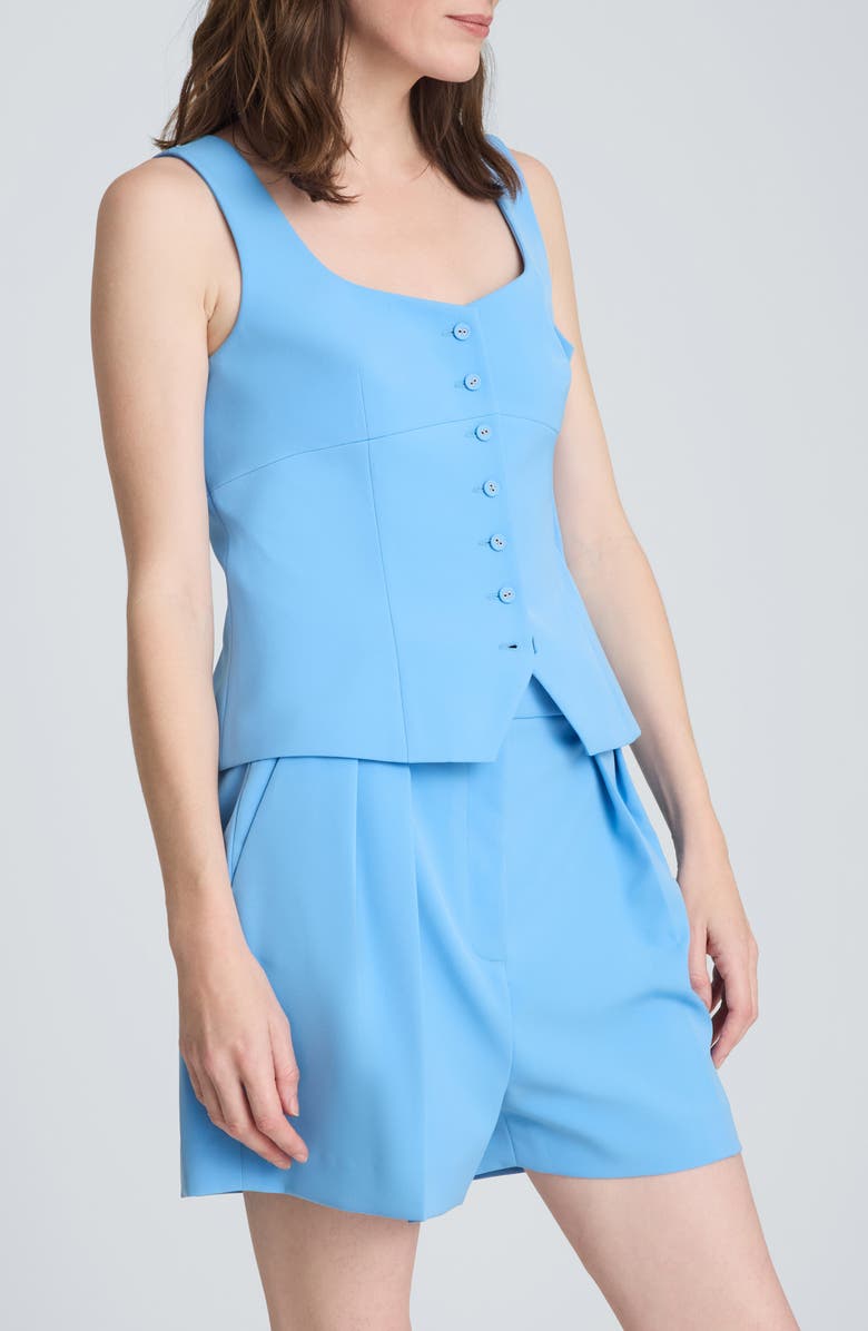 Kenneth Cole Bustier Button-Up Vest, Alternate, color, 