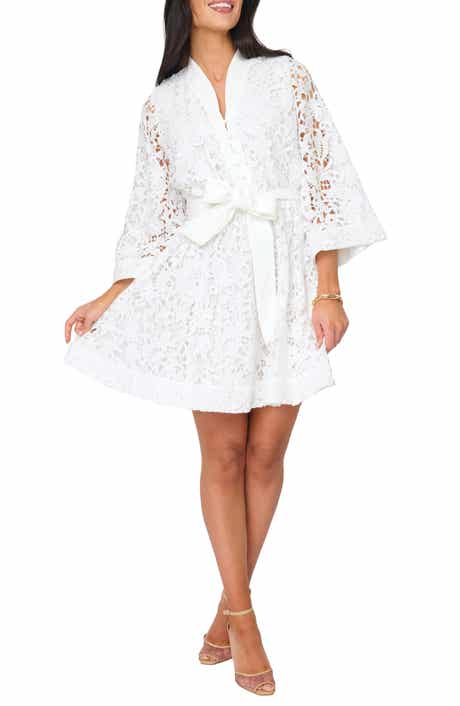 Lovely In Lace Tie Belt Dress