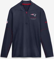 Nike Men's Nike Navy New England Patriots Sideline Logo Glory Midweight Dri-FIT Half-Zip Pullover